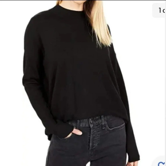 *NWT* Madewell Ashbury Mockneck Black Sweater - Picture 2 of 6